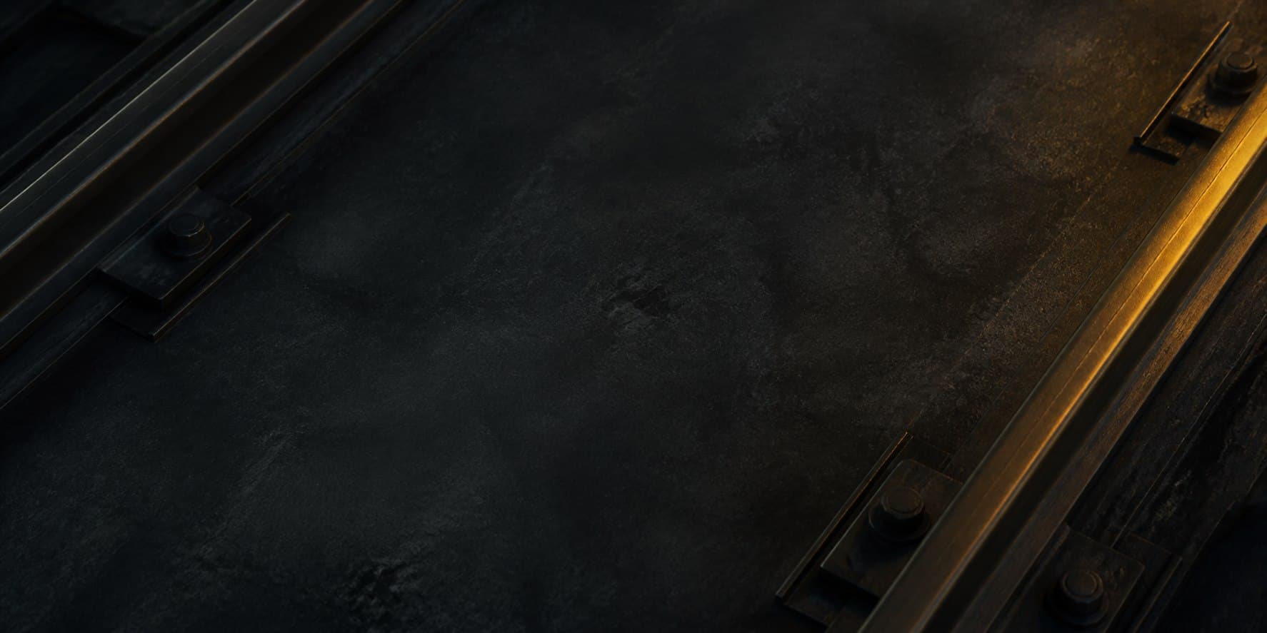 Dark railway steel detail
